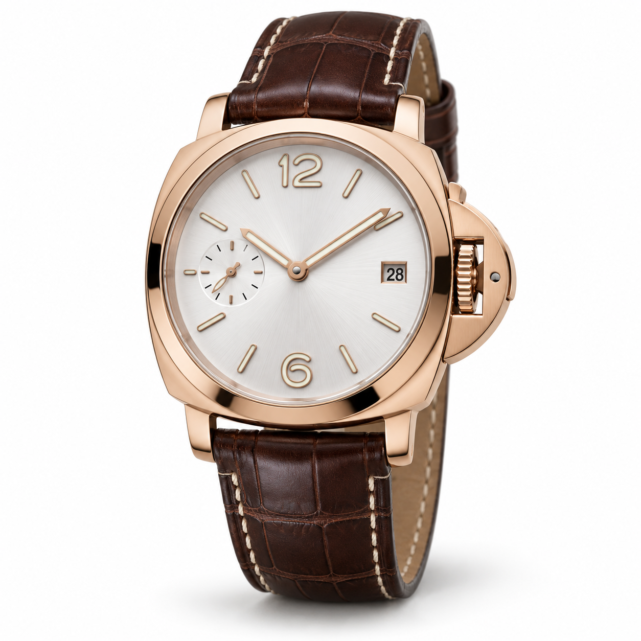 Luminor Marina Minimalista – Oro Rosa / Blanco