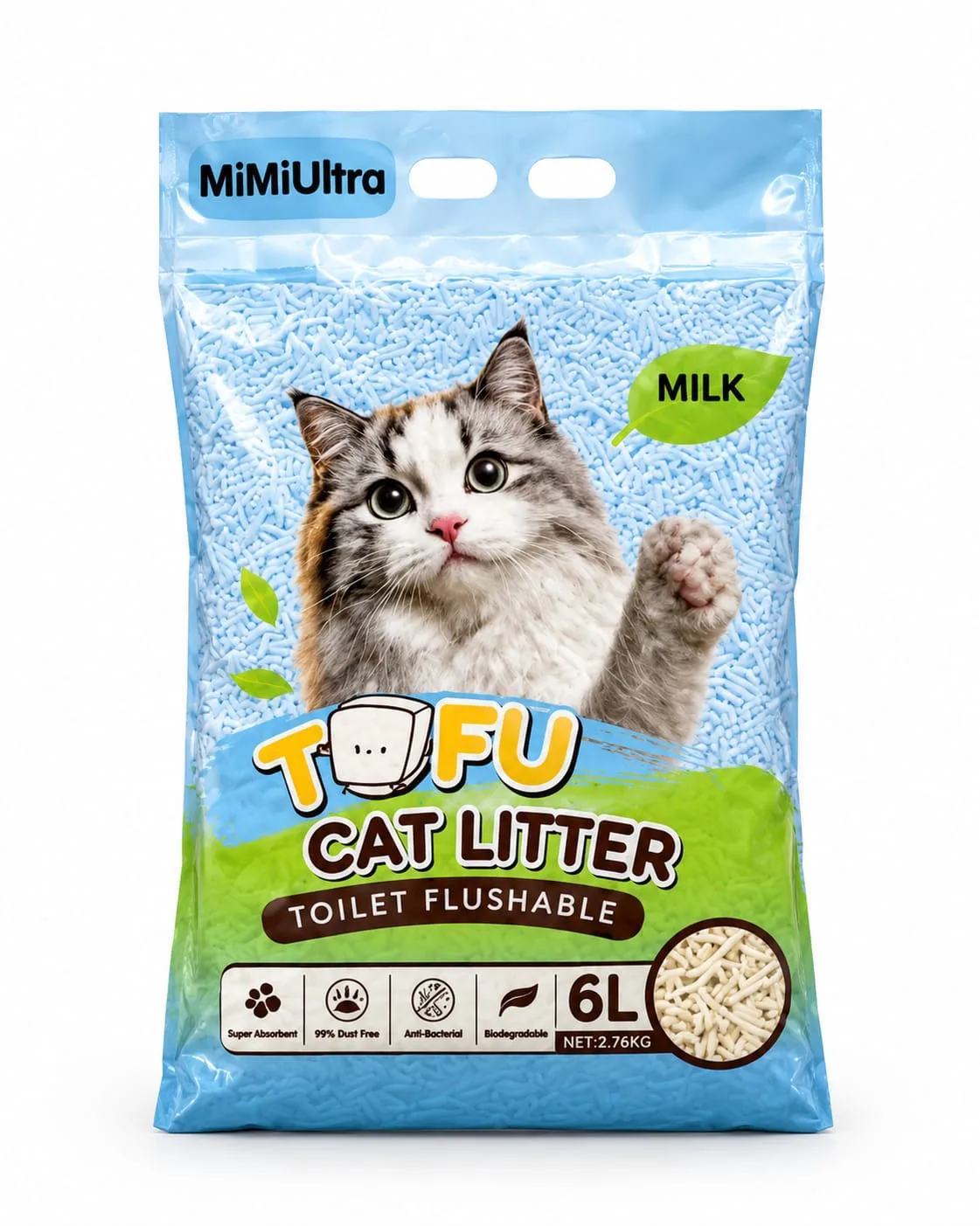 ARENA TOFU CAT LITTER AROMA TALCO BEBE X 2.5 KG