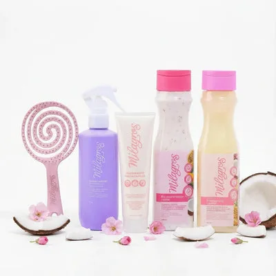 Milagros Kit antifrizz (5 Pack) Shampoo emergencia capilar milagro, biorepolarizador Milagro, tratamiento magia capilar milagro termoprotector anti friz y Cepillo antienredos milagro €91,95 imagen 1