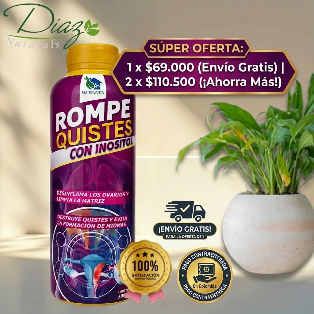 Rompe Quistes Con Inositol - Desinflama Ovarios Y Matriz (Pago Contraentrega) imagen 1