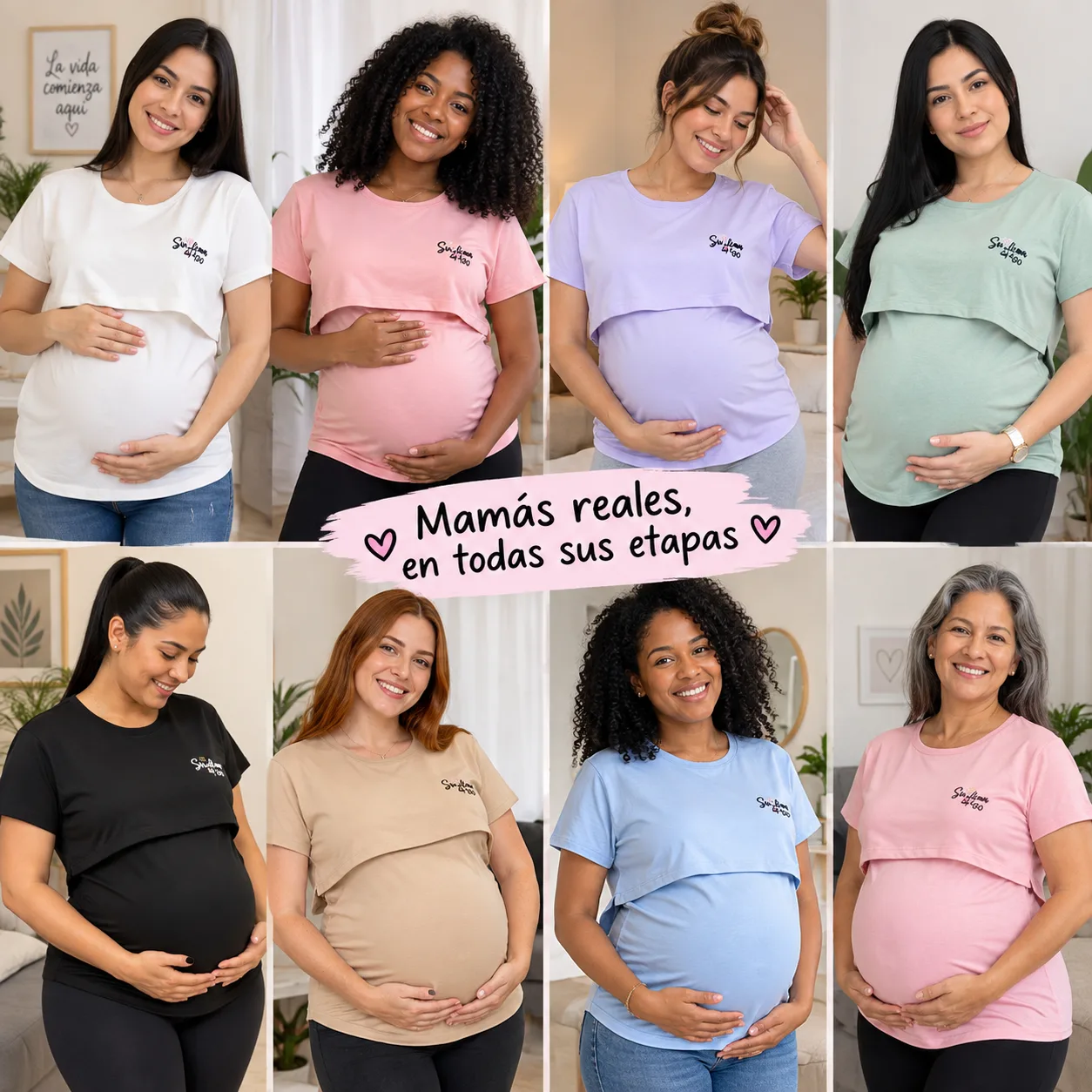 CAMISETA DE LACTANCIA 💙🩷🤱 imagen 2