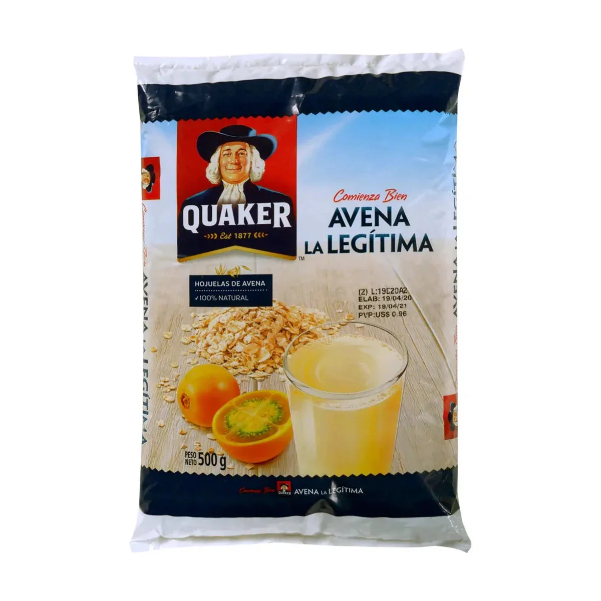 Avena Quaker Hojuelas 500 g imagen 1