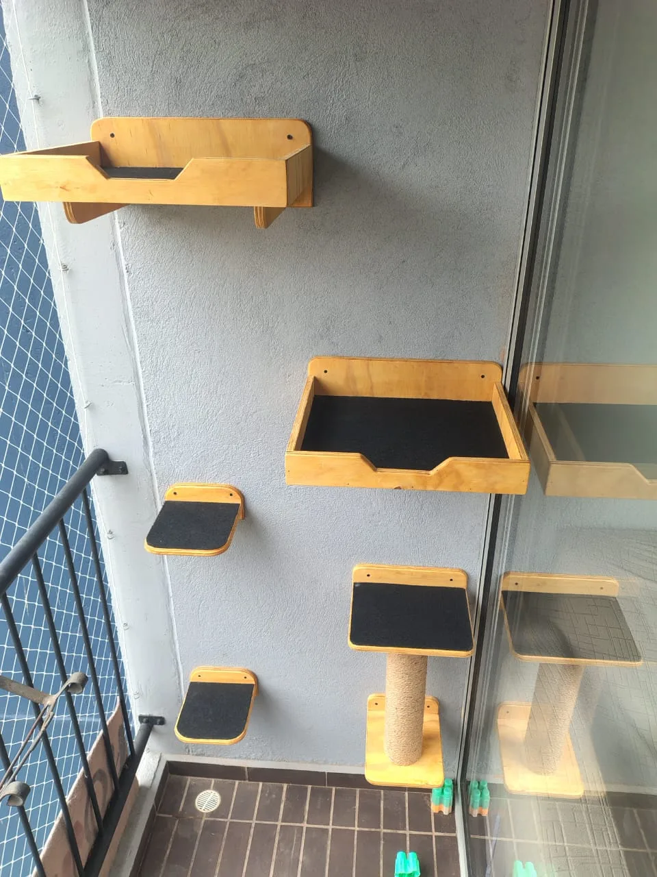 Gimnasio de Pared para Gatos (Set de 5 Piezas) imagen 2