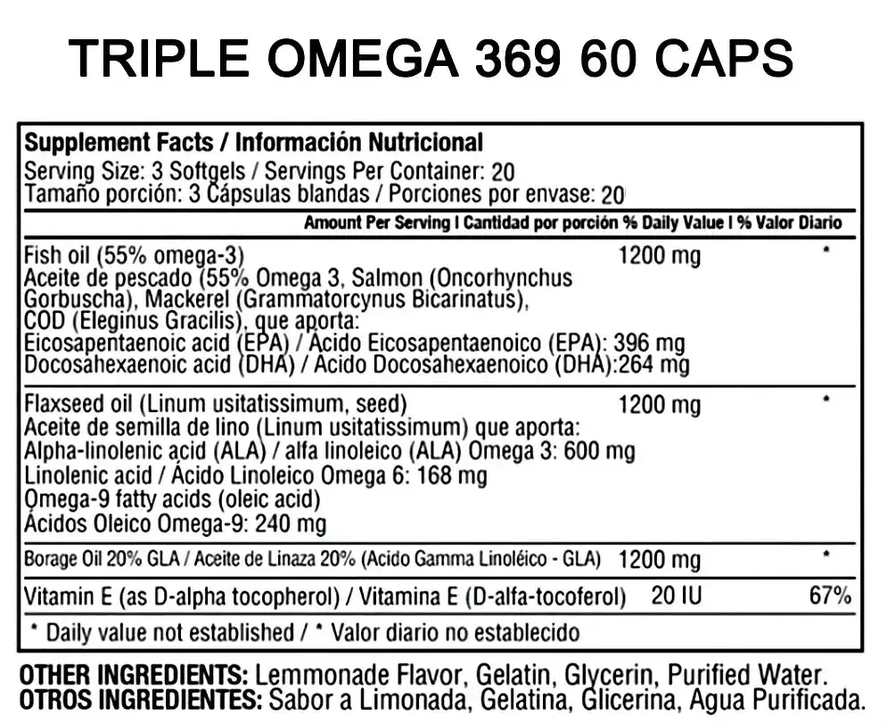 Triple Omega 3 - 6 - 9 imagen 2