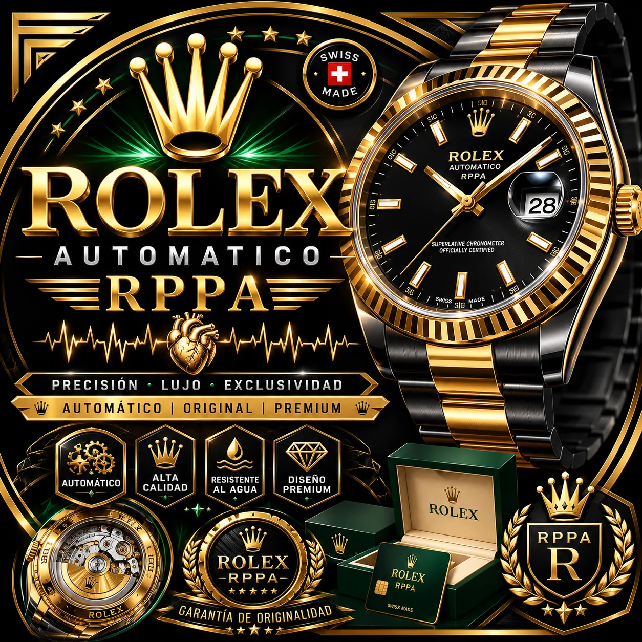 *🫀🖤 ROLEX AUTOMATICO RPPA🫀