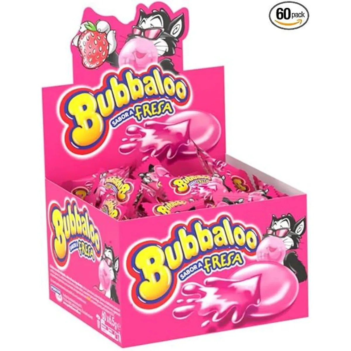 Chicle BUBBALOO fresa caja x 60 U imagen 1