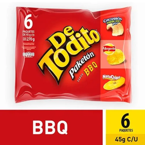 Detodito BBQ 6 Paquetes 270gr Snack   Precio regular   €19,95 imagen 1