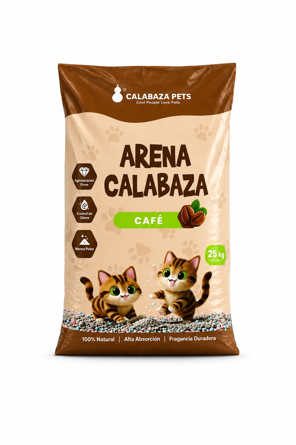 ARENA CALABAZA X 25 KG AROMA CAFE imagen 1