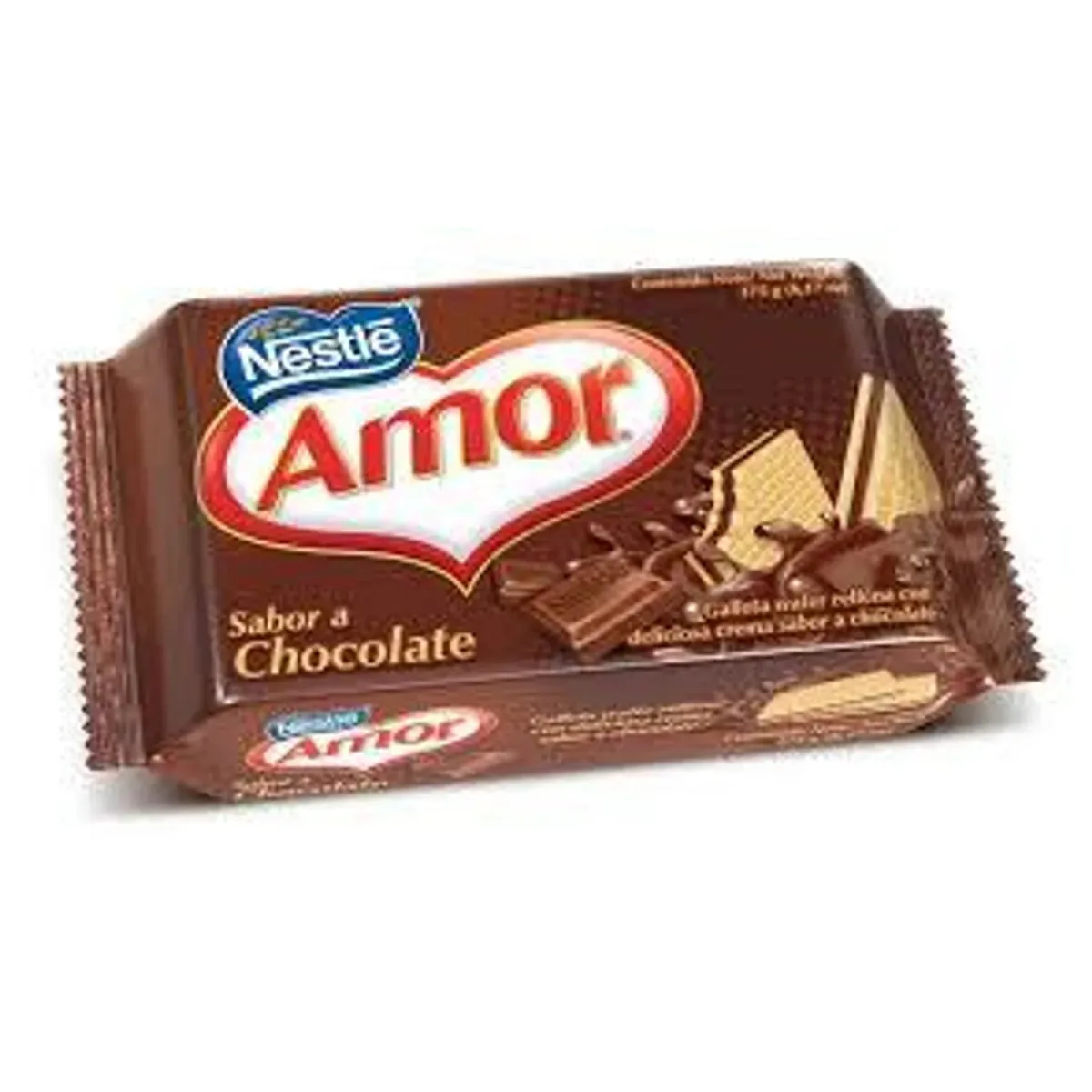Galleta Wafer Amor Chocolate 100 g imagen 1