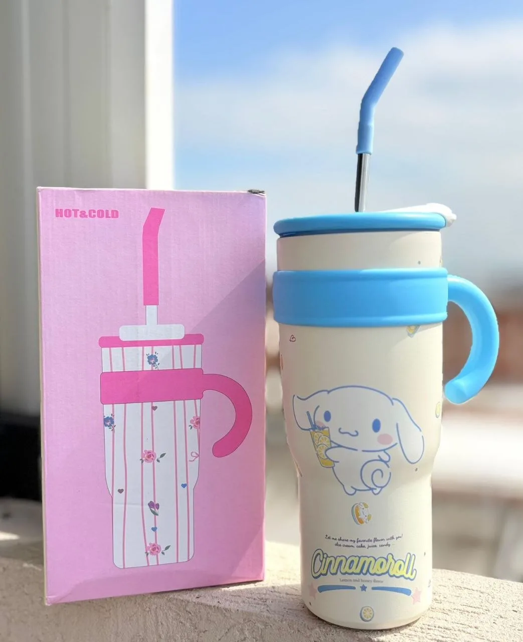 TERMO HELLO KITTY Y MY MELODY A2503-353 💖🎀 imagen 2