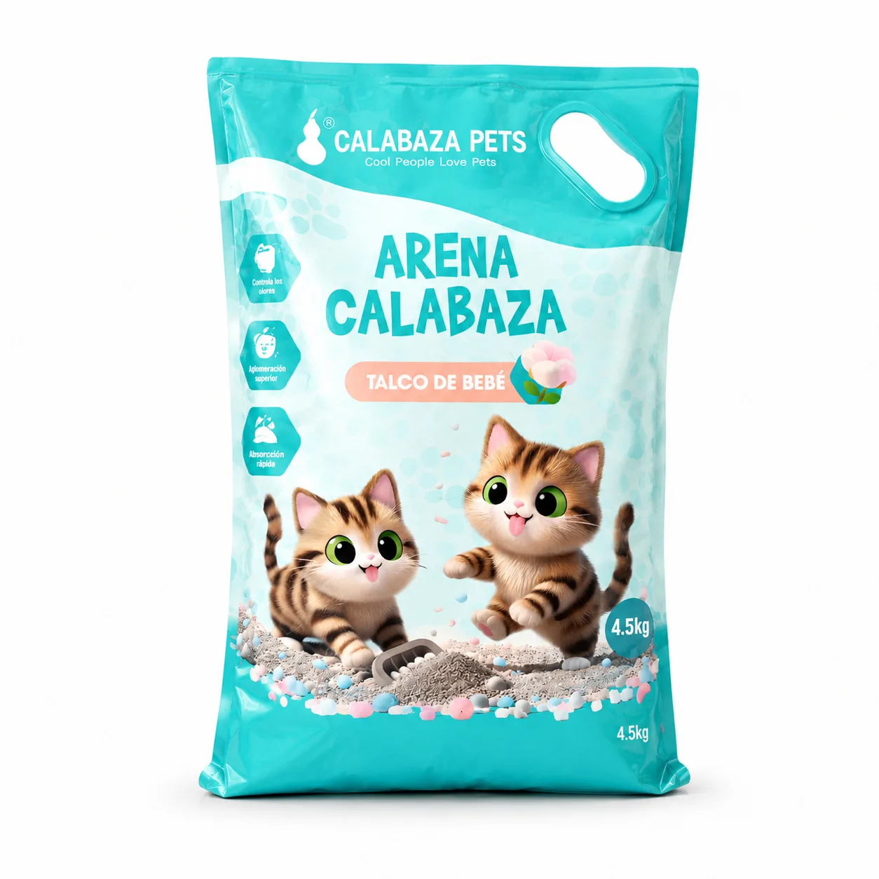 ARENA CALABAZA TALCO DE BEBE X 4.5 KG