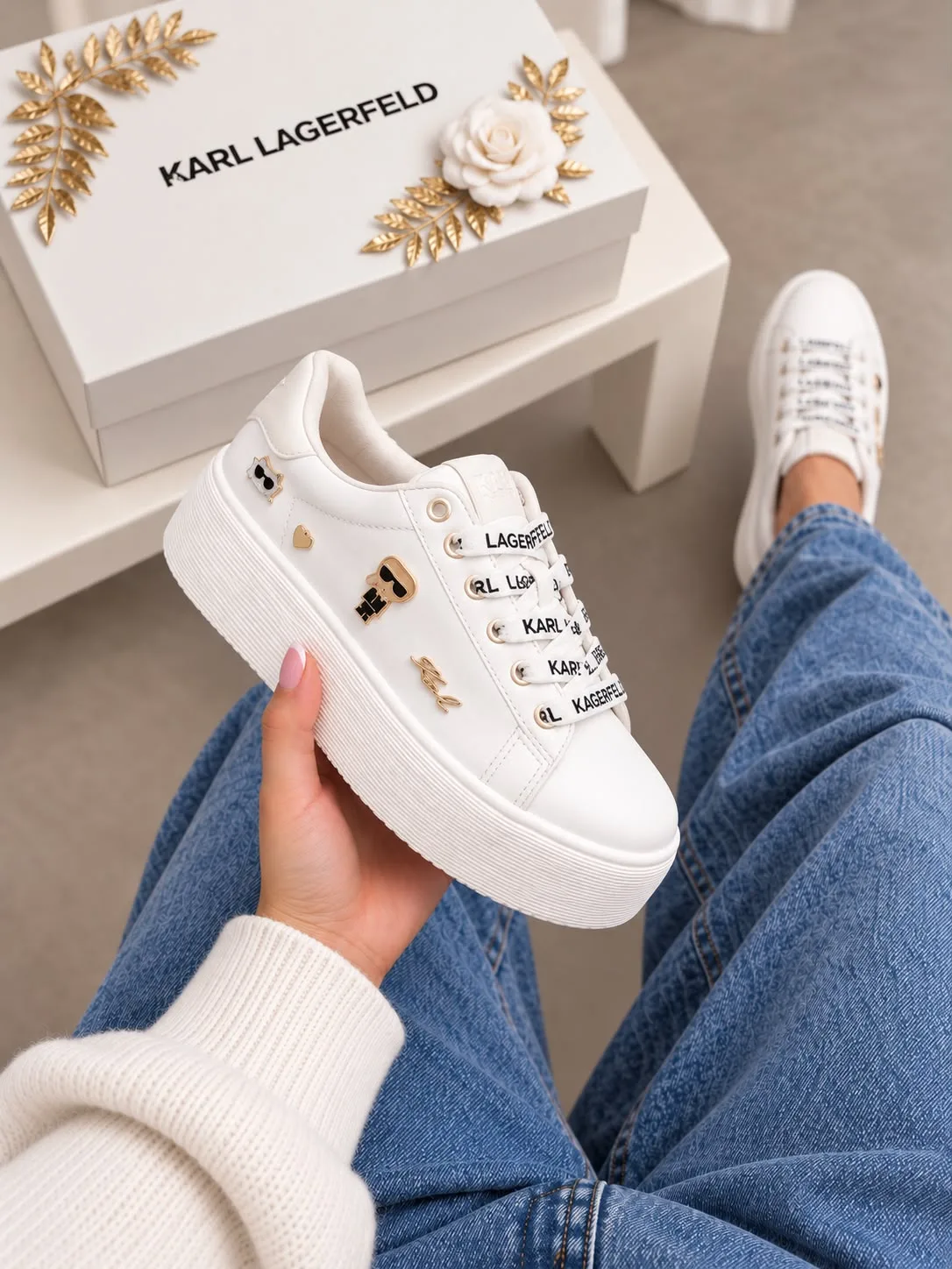 Tenis P0071 KARL Lagerfeld para mujer. imagen 3