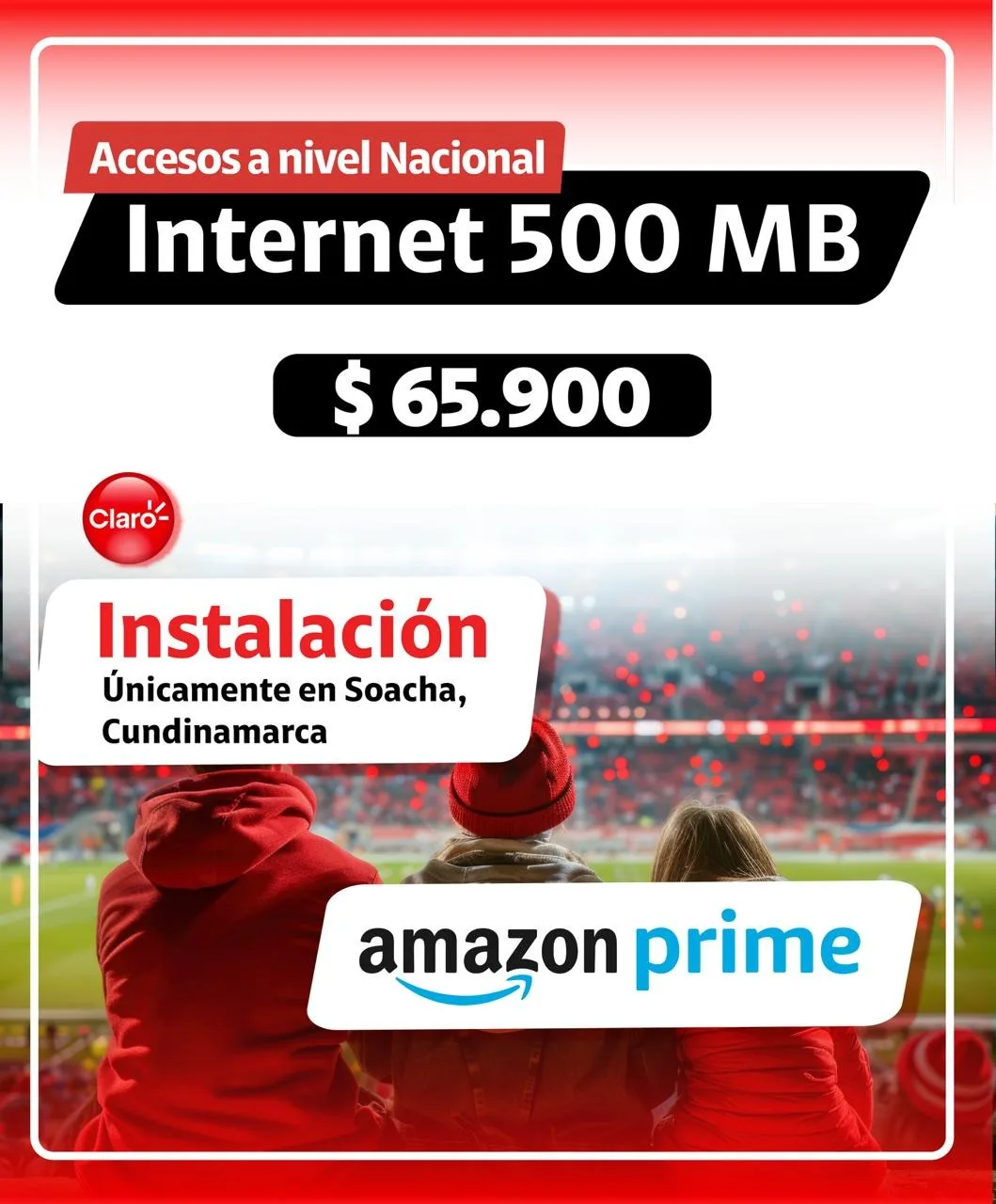 INTERNET 500 MB + PRIME VIDEO imagen 1