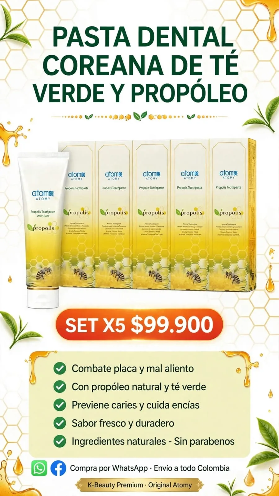 PASTA DENTAL COREANA 100 % Natural imagen 2
