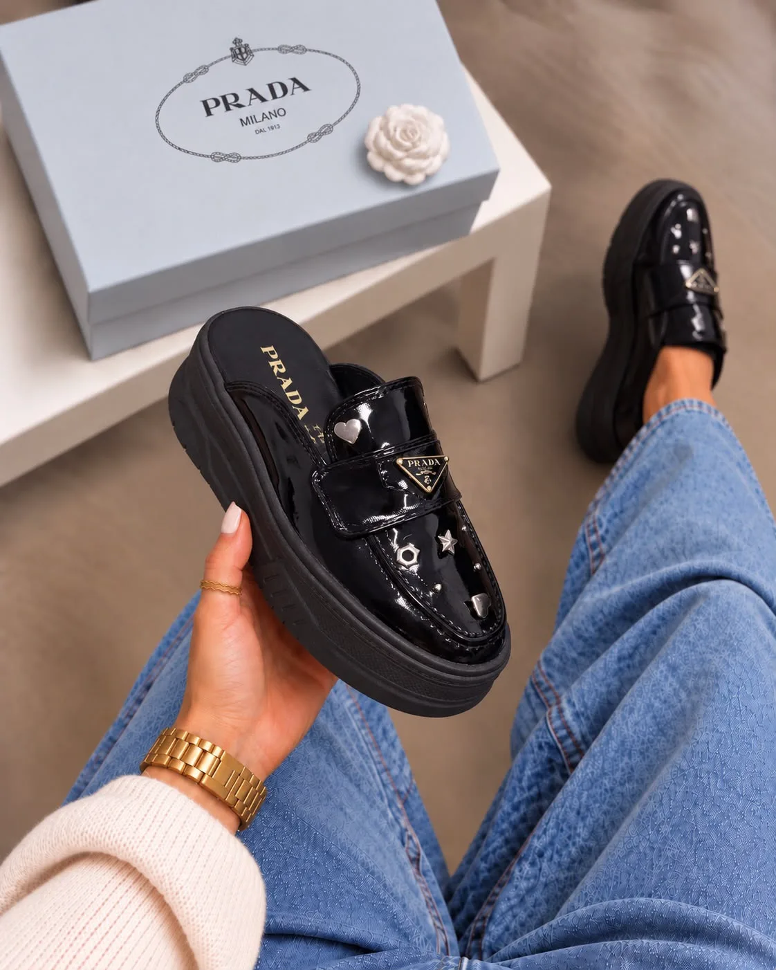 Mocasines P0155 Prada para mujer. imagen 2