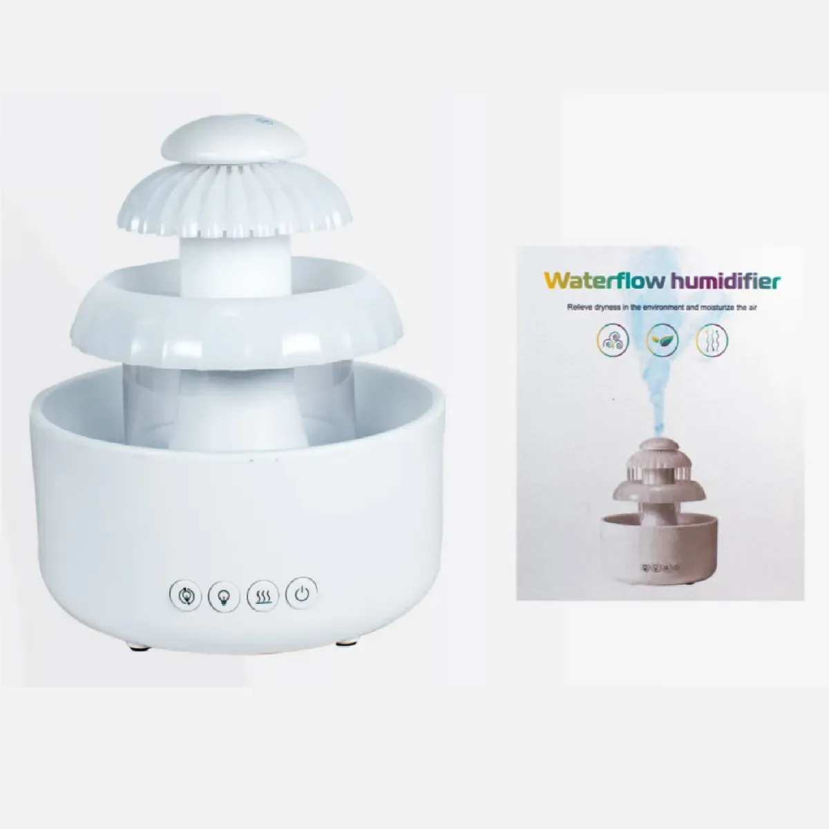 Humidificador Fuente E Iluminacion Led