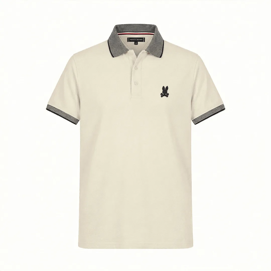 Camiseta P0042 Psycho Bunny tipo polo para hombre.