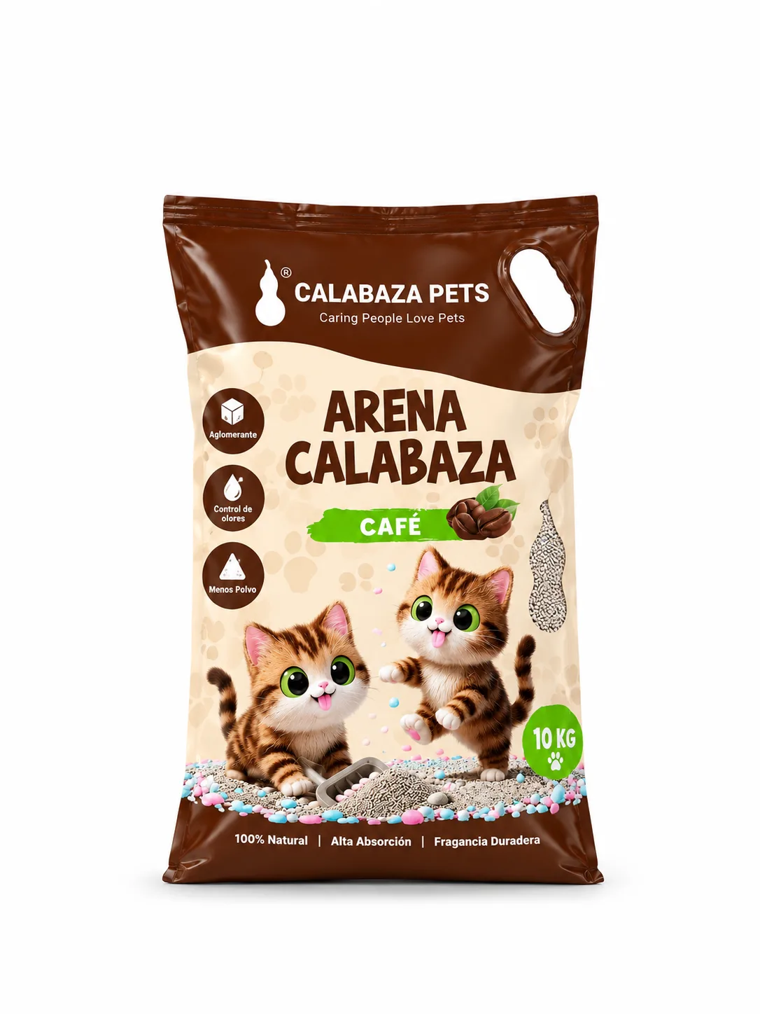 ARENA CALABAZA CAFE X 10 KG