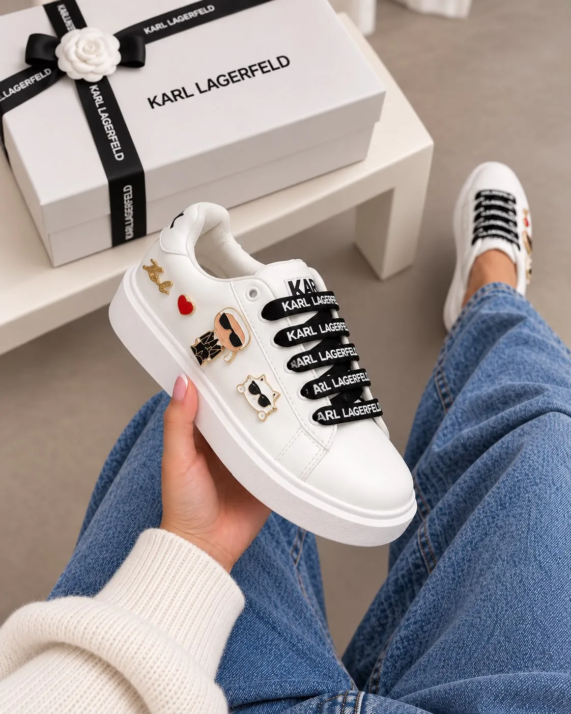 Tenis P0071 KARL Lagerfeld para mujer. imagen 2