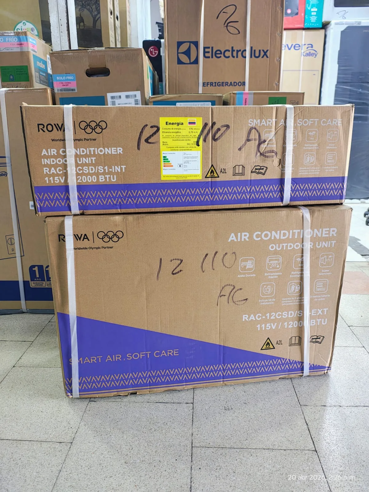 Aire acondicionado minisplit marca rowa 12,000 btu imagen 7