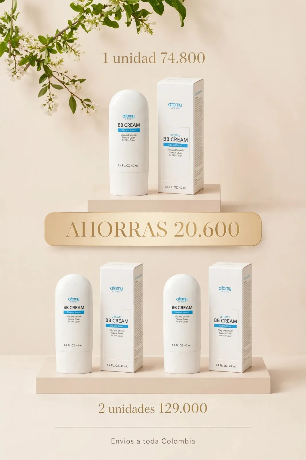 ✨ ATOMY BB CREAM - SPF30 PA++ ✨ imagen 3