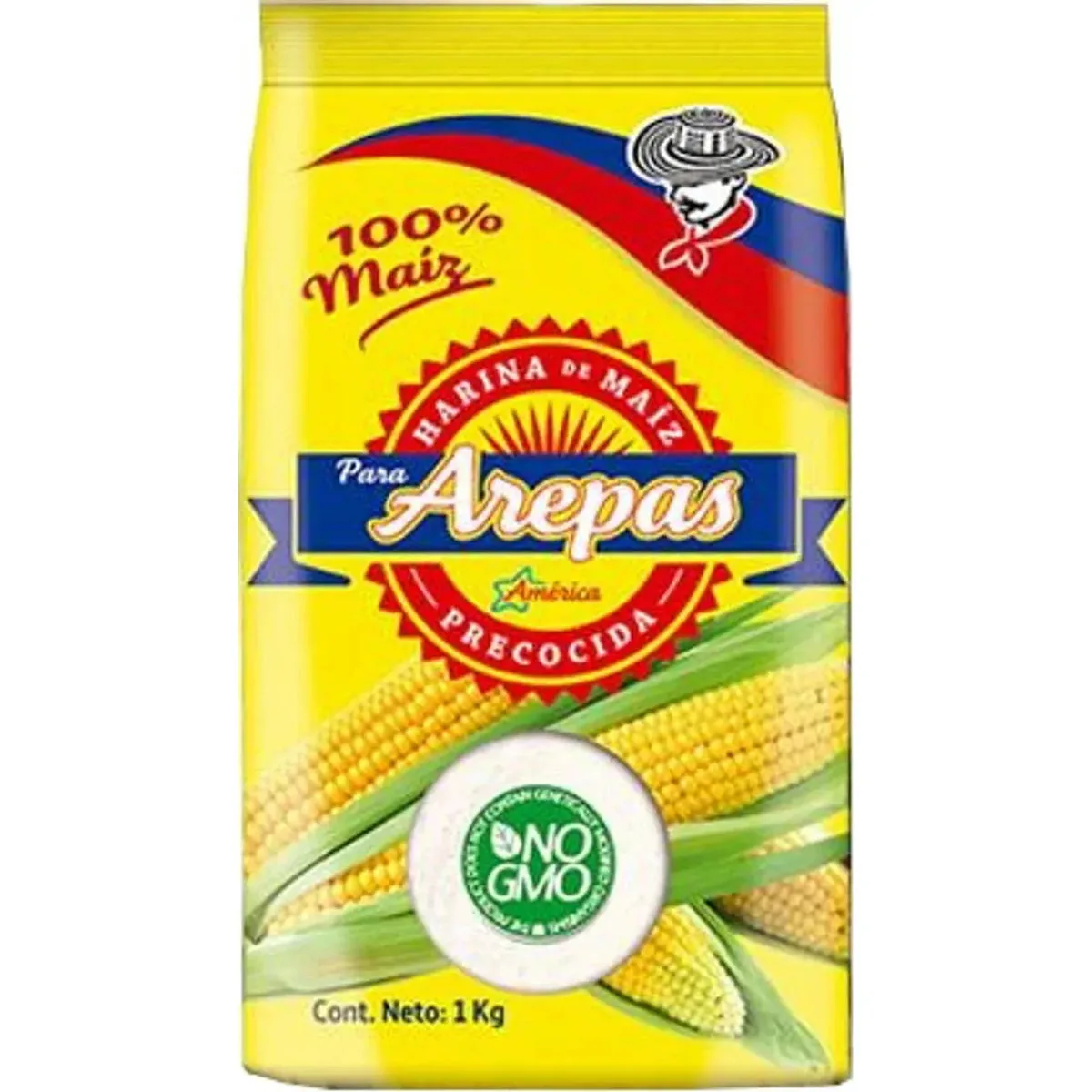 Harina de Maíz Precocida Blanca 1 kg imagen 1
