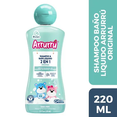 Shampoo y Bano liquido 2 en 1 Original Arrurru X 220mL €11,95