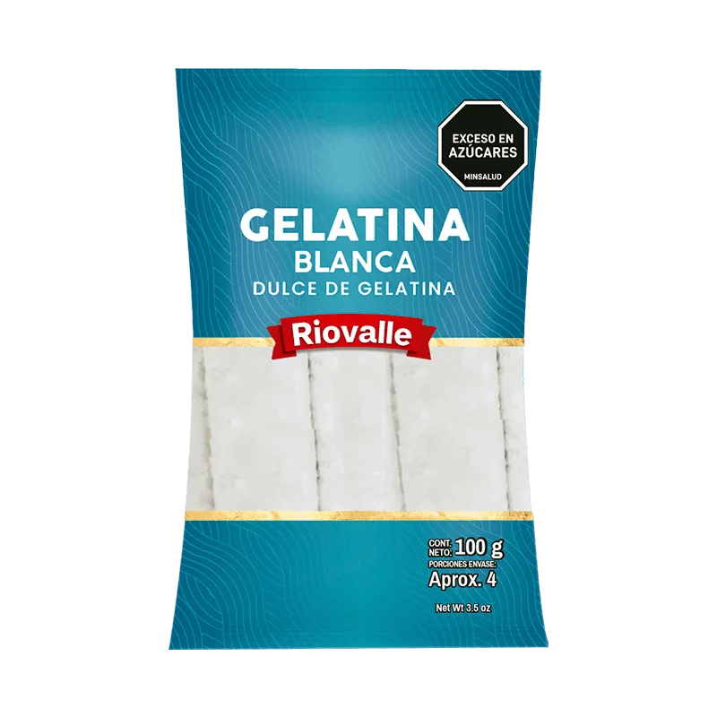 RIOVALLE GELATINA DE PATA BLANCA 8unidades x100G  Precio regular €3,95