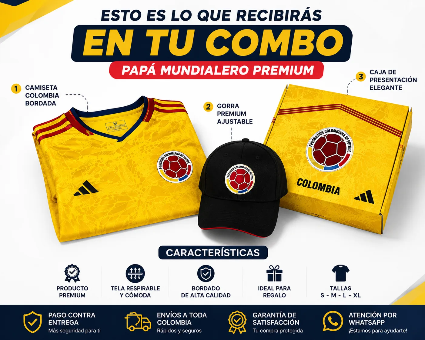 Combo Papá Mundialero Premium 🇨🇴 | Regalo Especial Día del Padre” imagen 3