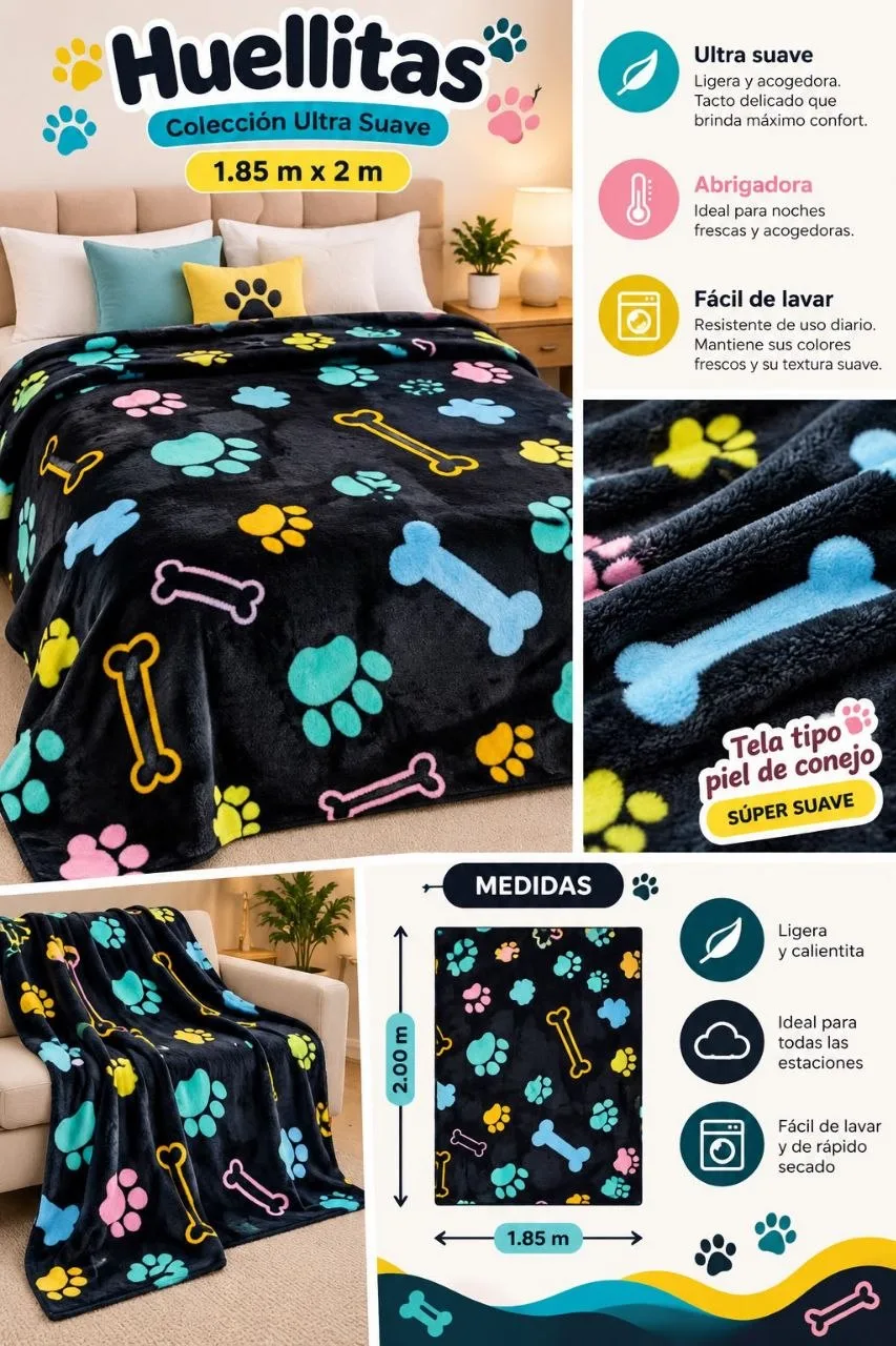 🛏️ COBIJA ESTAMPADA🐑 En ovejero imagen 1