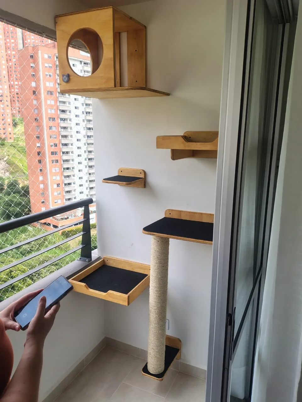 Gimnasio de Pared para Gatos Set Descaso imagen 6