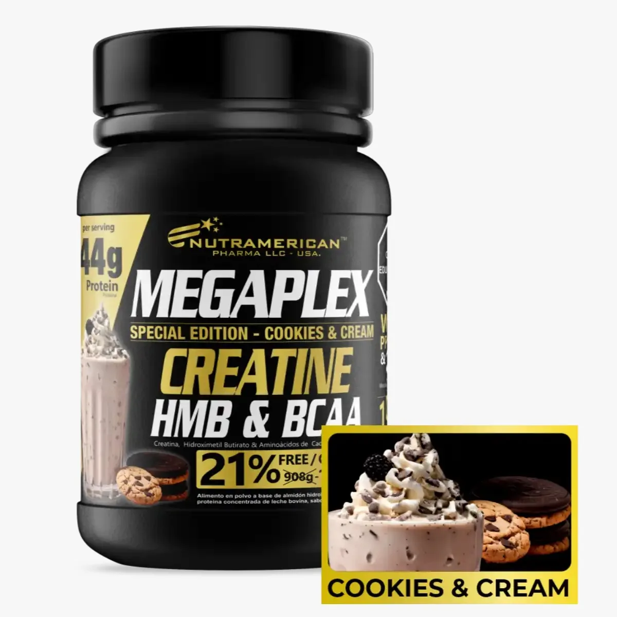 MEGAPLEX COOKIES AND CREAM