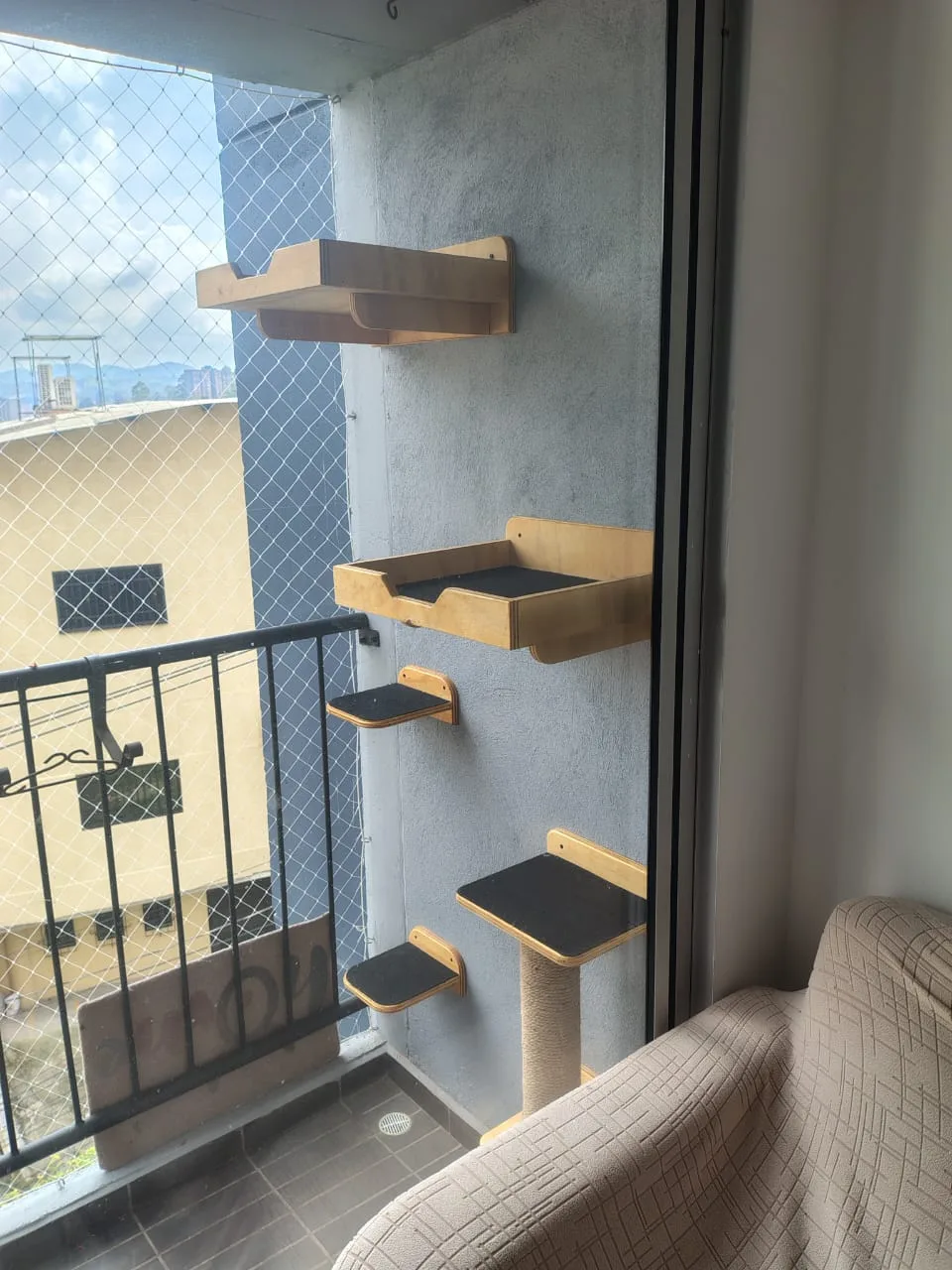 Gimnasio de Pared para Gatos (Set de 5 Piezas) imagen 4