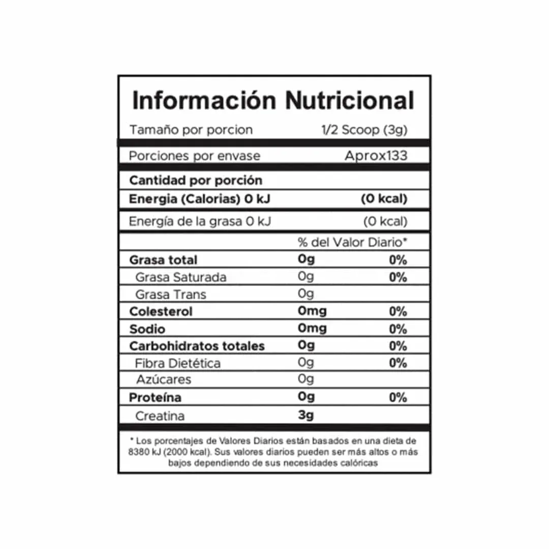 CREATINA MONOHIDRATADA IMN 133 SERVICIOS | 400gr imagen 3