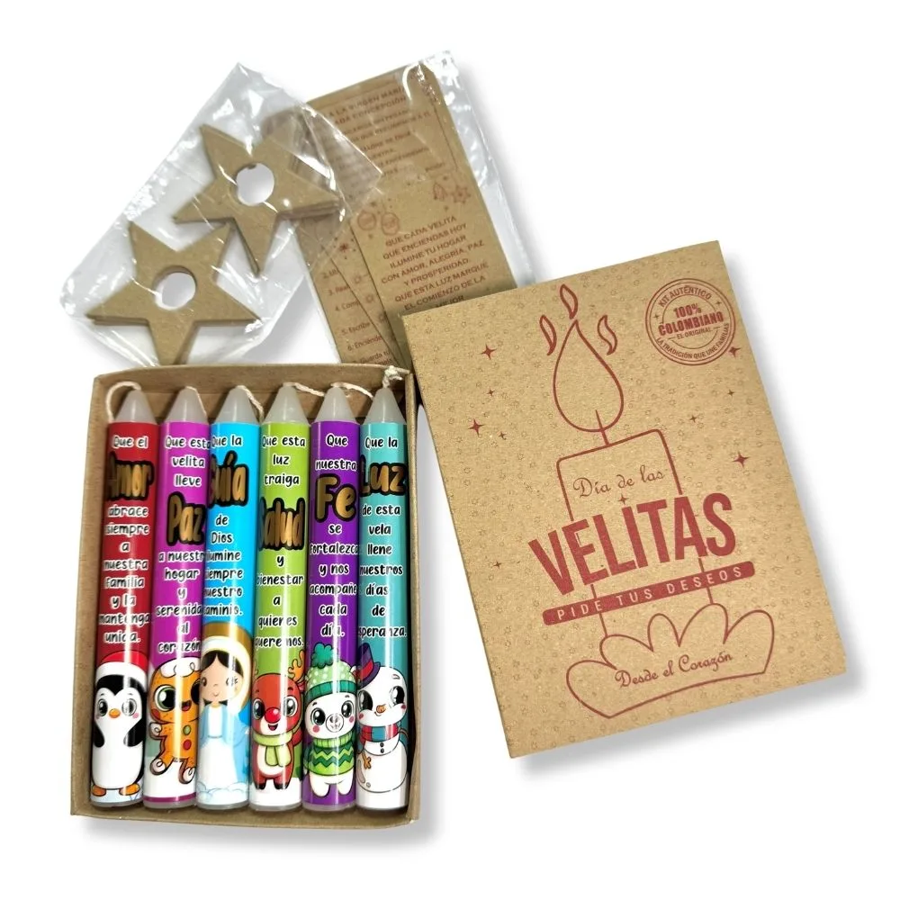 Kit Velitas de los deseos - Velas Navidenas x 6 unidades Precio regular €10,95