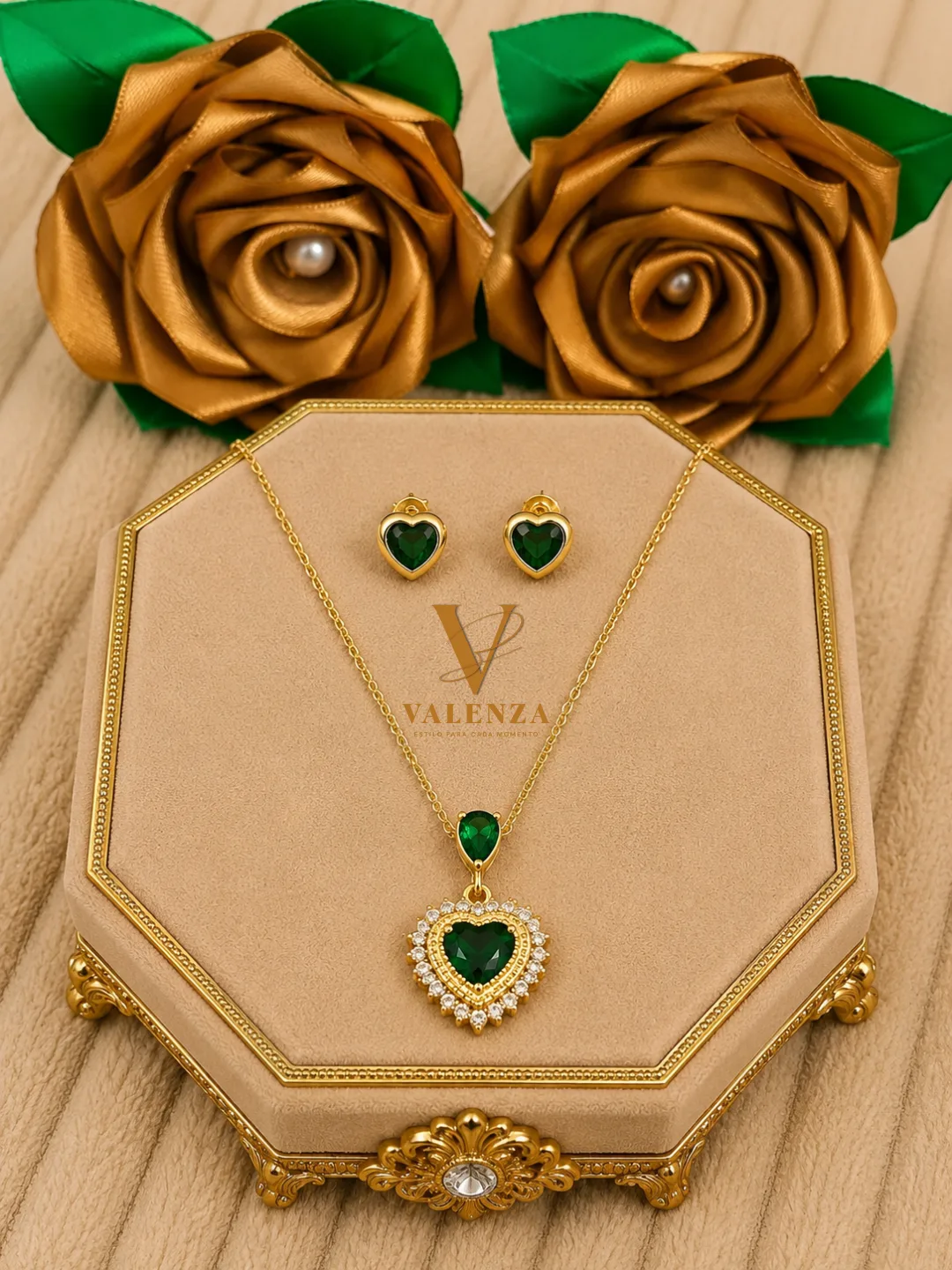 Set Corazón Verde imagen 1