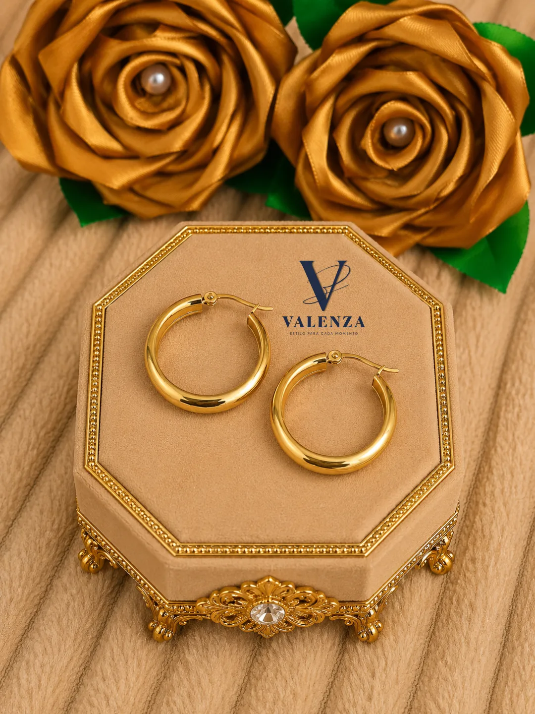 Aretes Aro Dorados