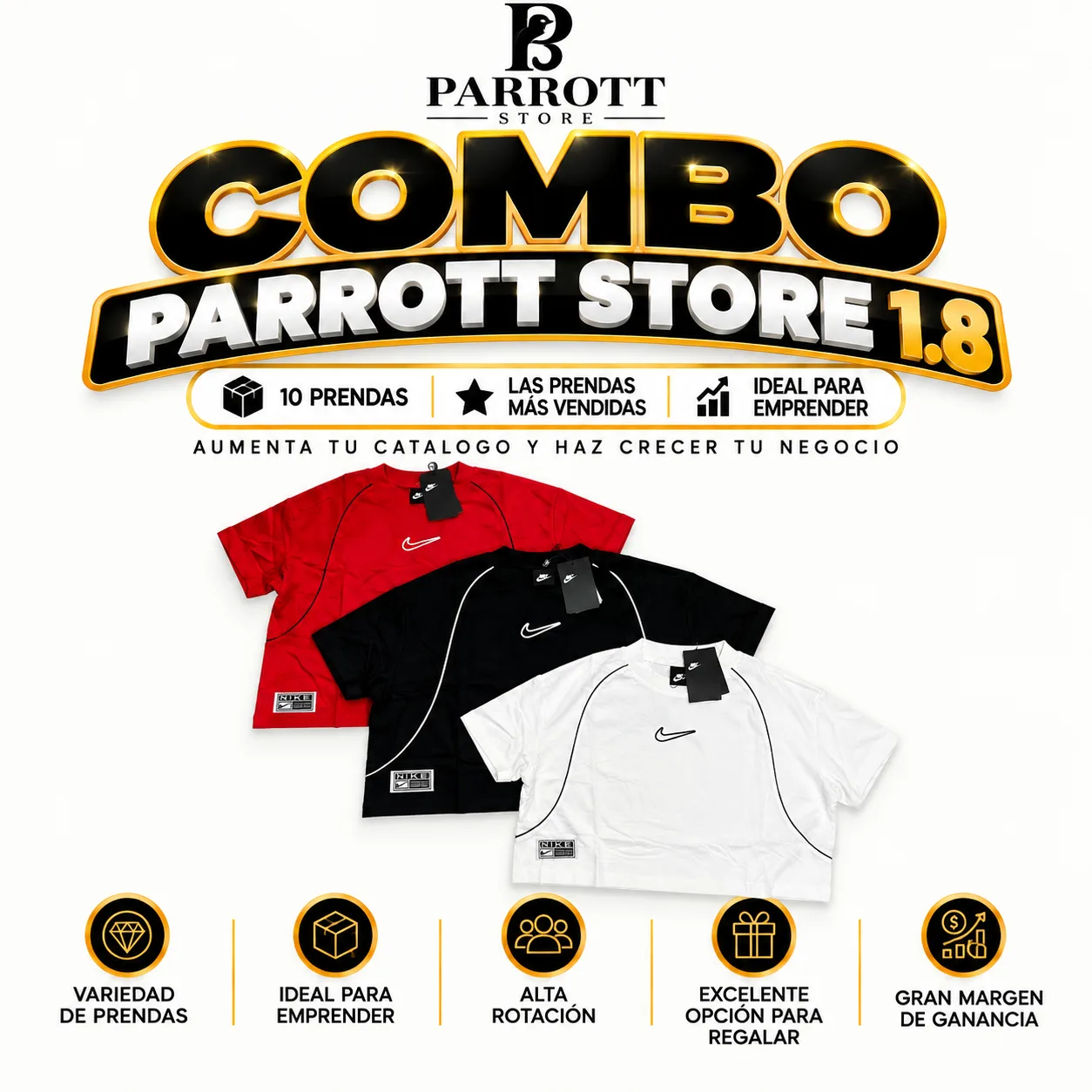 Combo P0191 PACK x 10 blusas cortas para mujer.