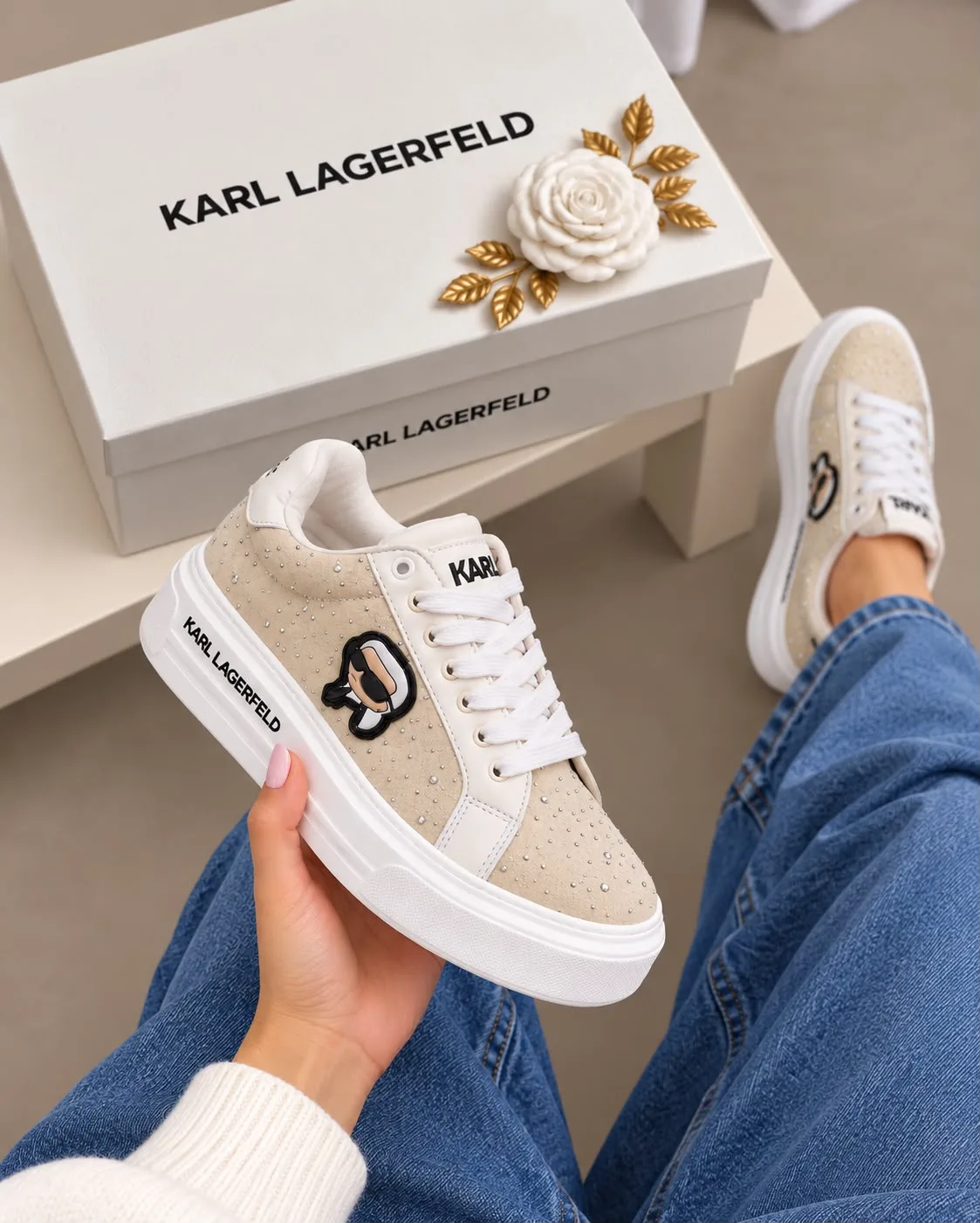 Tenis P0072 KARL Lagerfeld para mujer. imagen 1