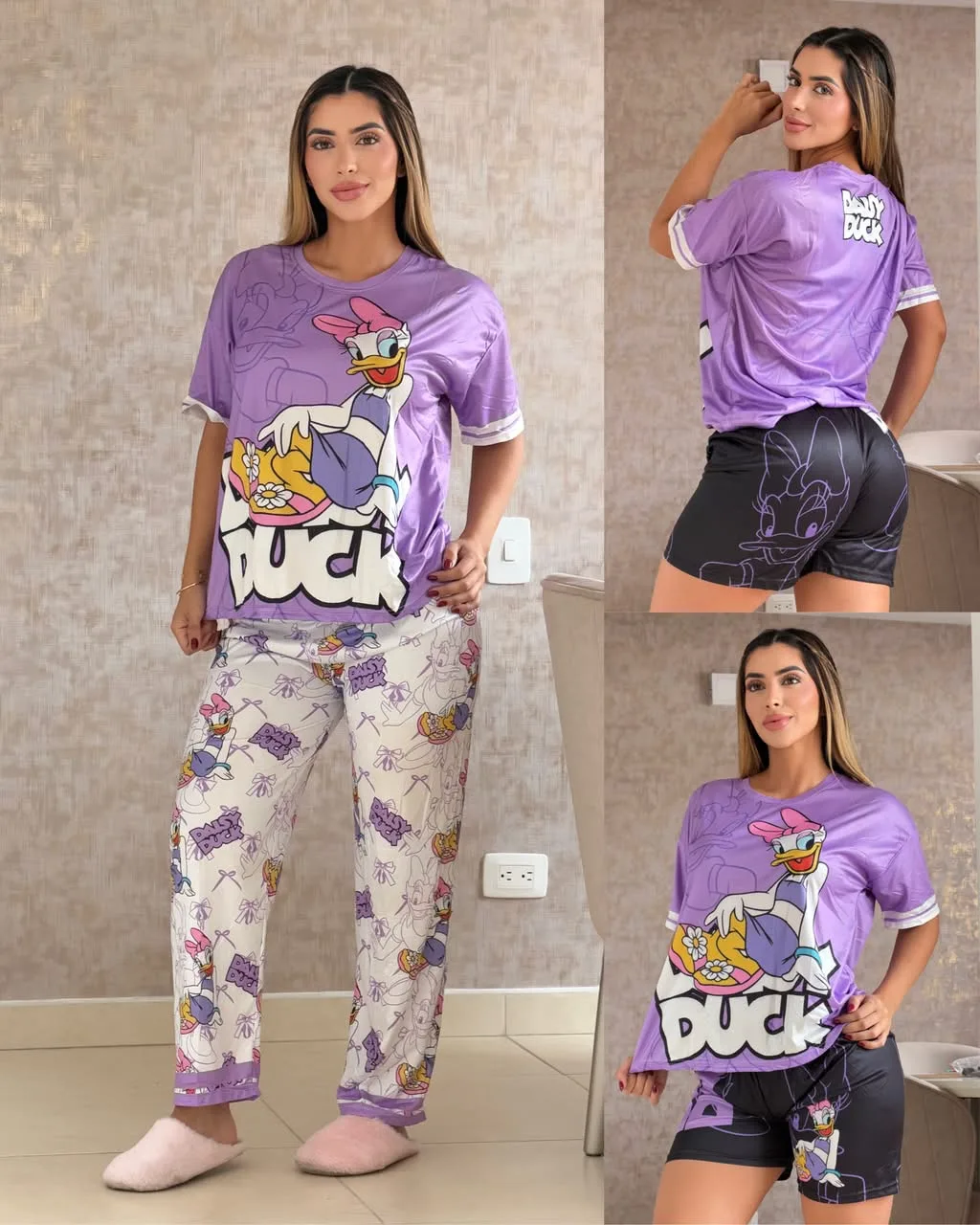 Pijama 3 piezas P0170 Pack x 3 para mujer. imagen 5