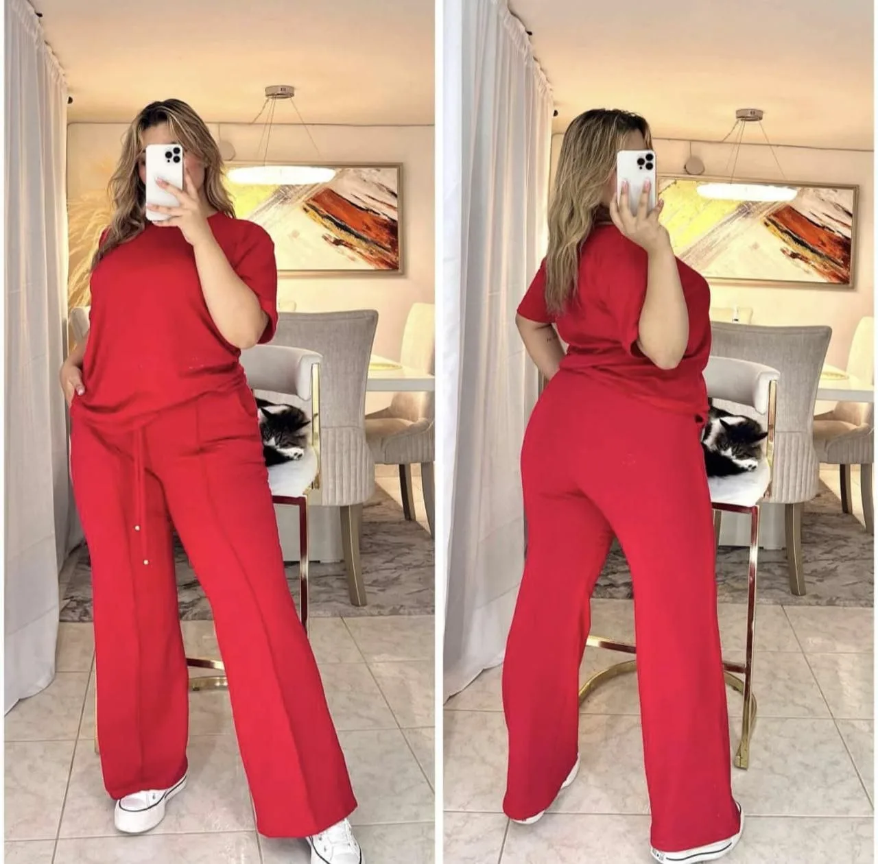 😍🔥 CONJUNTOS PALAZO DAMA PLUS XL-XXL🌷 imagen 4