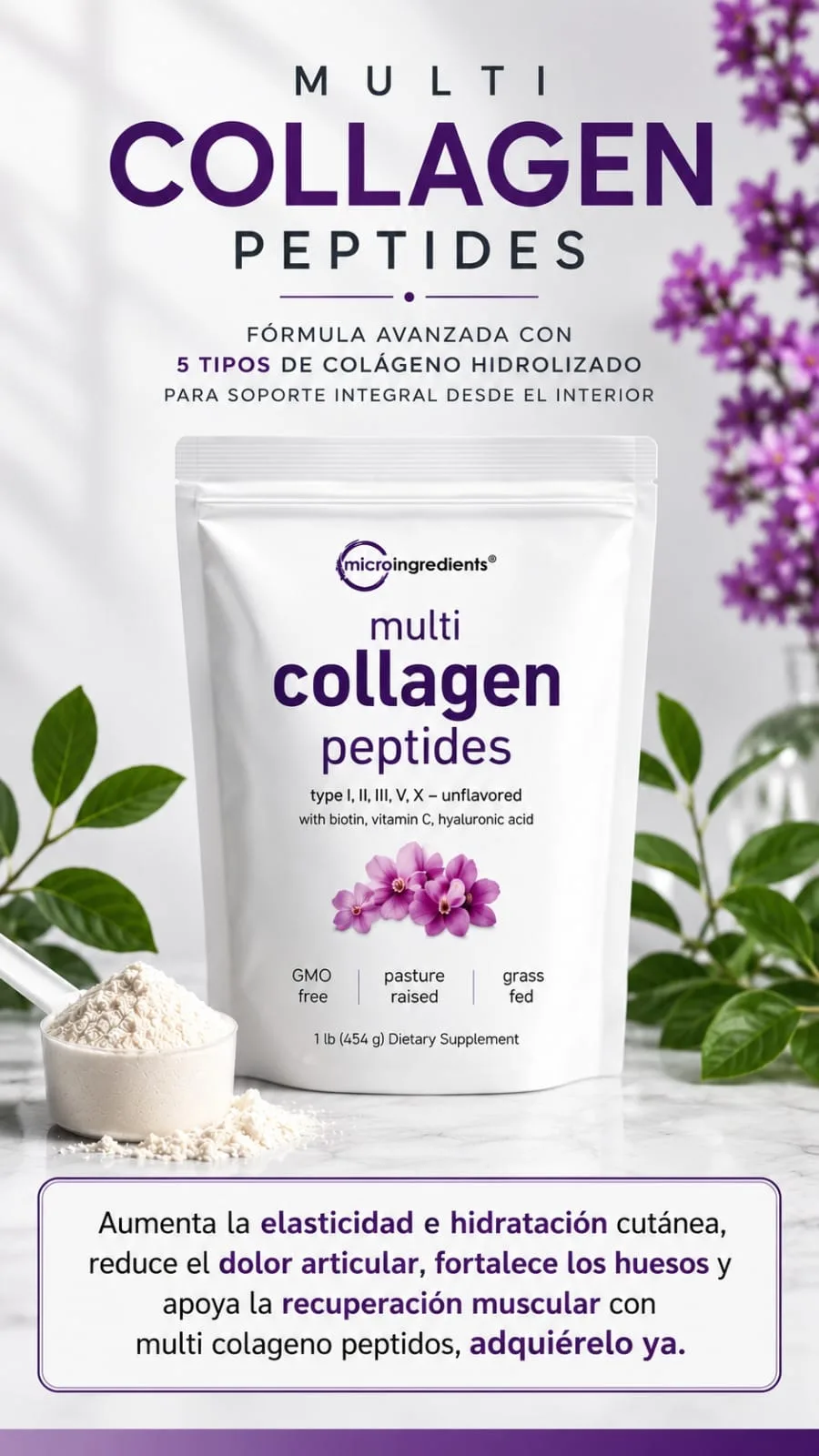 COLAGENO HIDROLIZADO (MULTI COLAGEN PEPTIDES) imagen 5