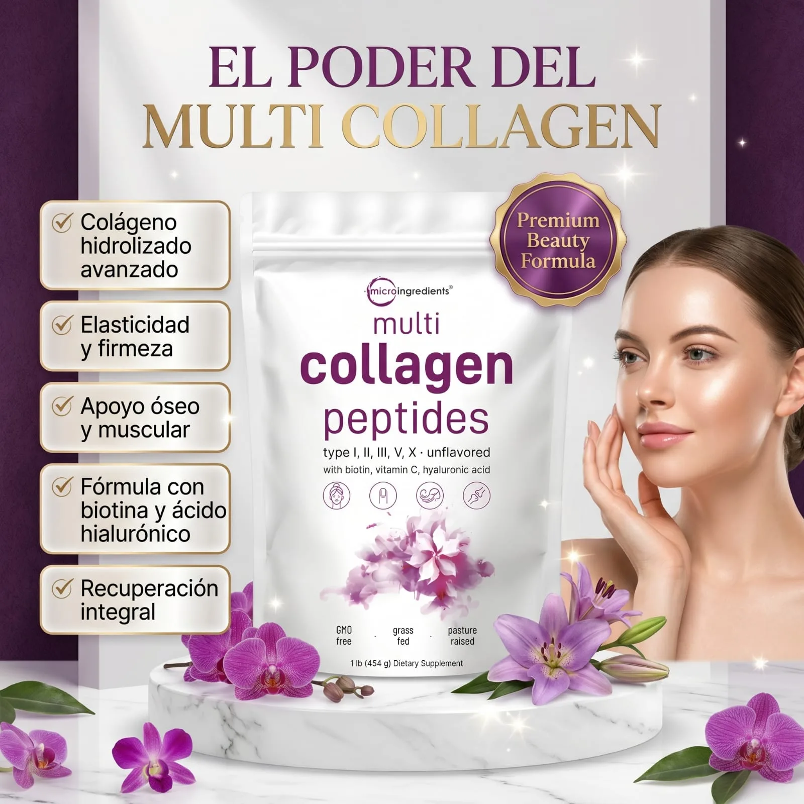 COLAGENO HIDROLIZADO (MULTI COLAGEN PEPTIDES) imagen 2