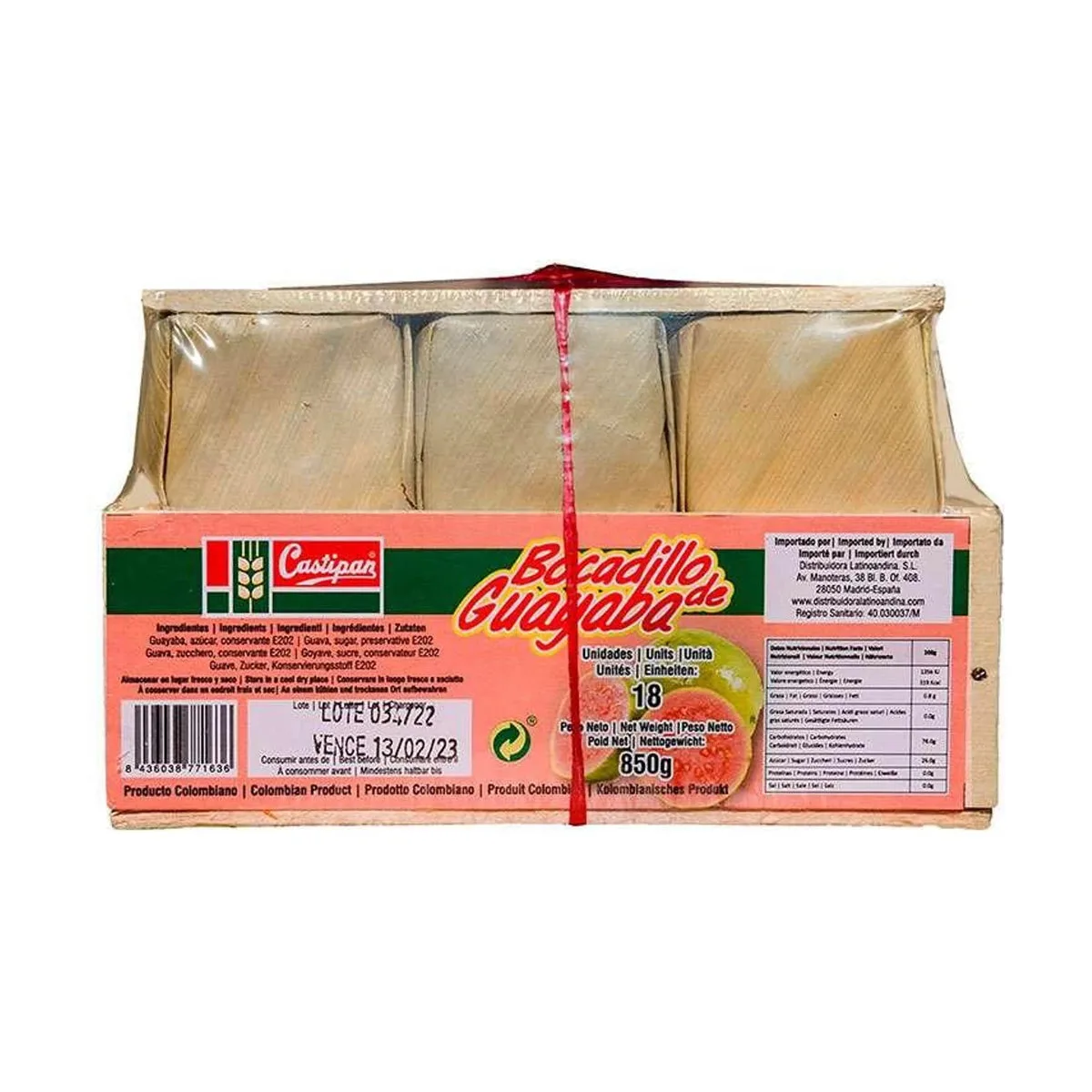 Bocadillo guayaba hoja CASTIPAN 850 g imagen 1