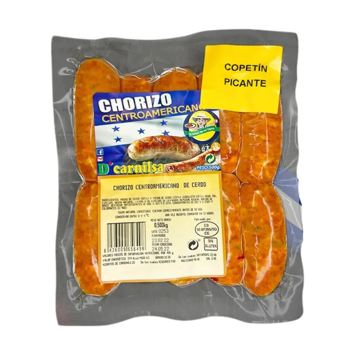 Chorizo Copetin D´CARNILSA 500 g imagen 1