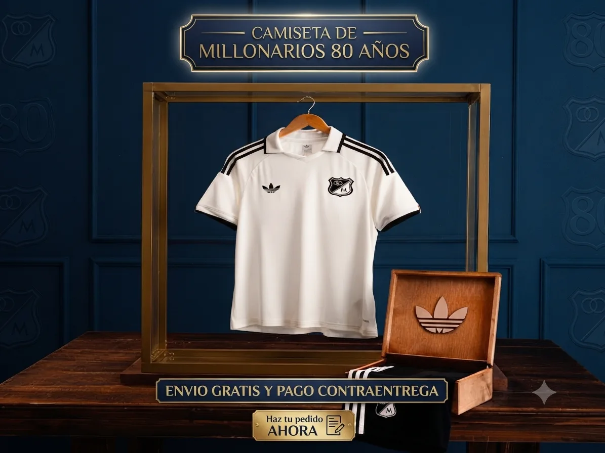 ¡EDICIÓN LIMITADA! 🚨 La camiseta de los 80 años de Millonarios. imagen 2