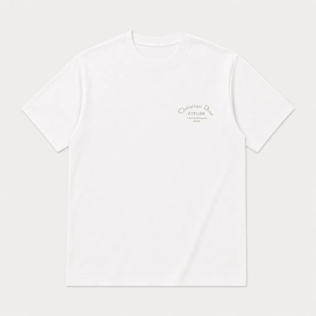 Camiseta P0010 Dior oversize para hombre.