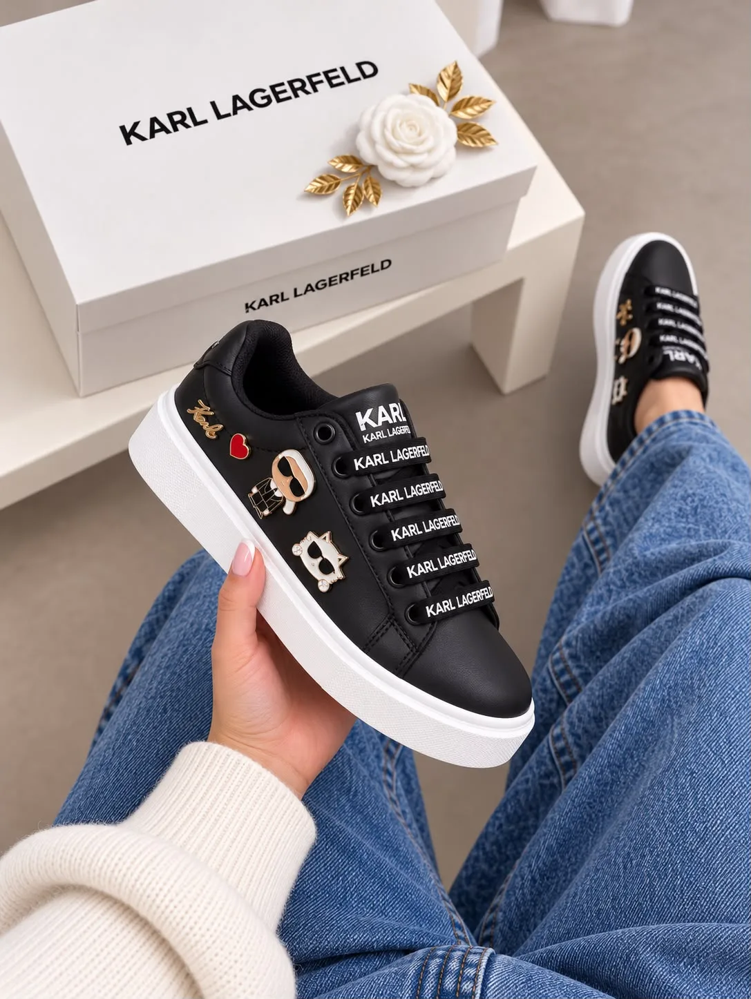 Tenis P0071 KARL Lagerfeld para mujer. imagen 1