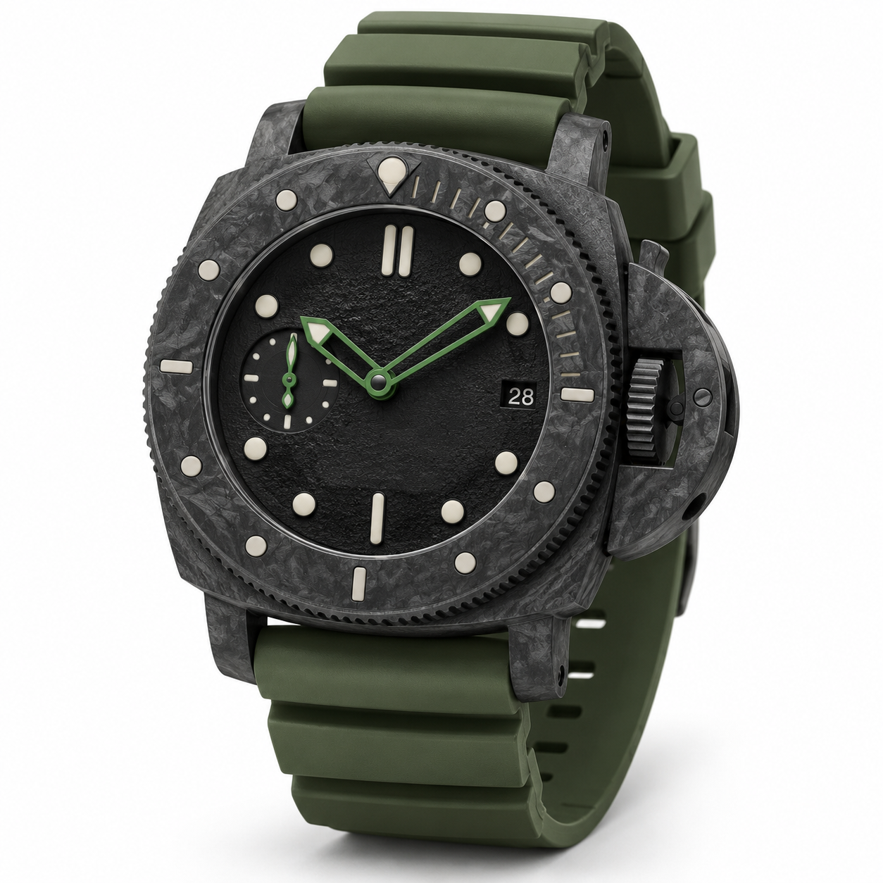 Submersible XL 48MM - Goma Verde / Carbotech Gris