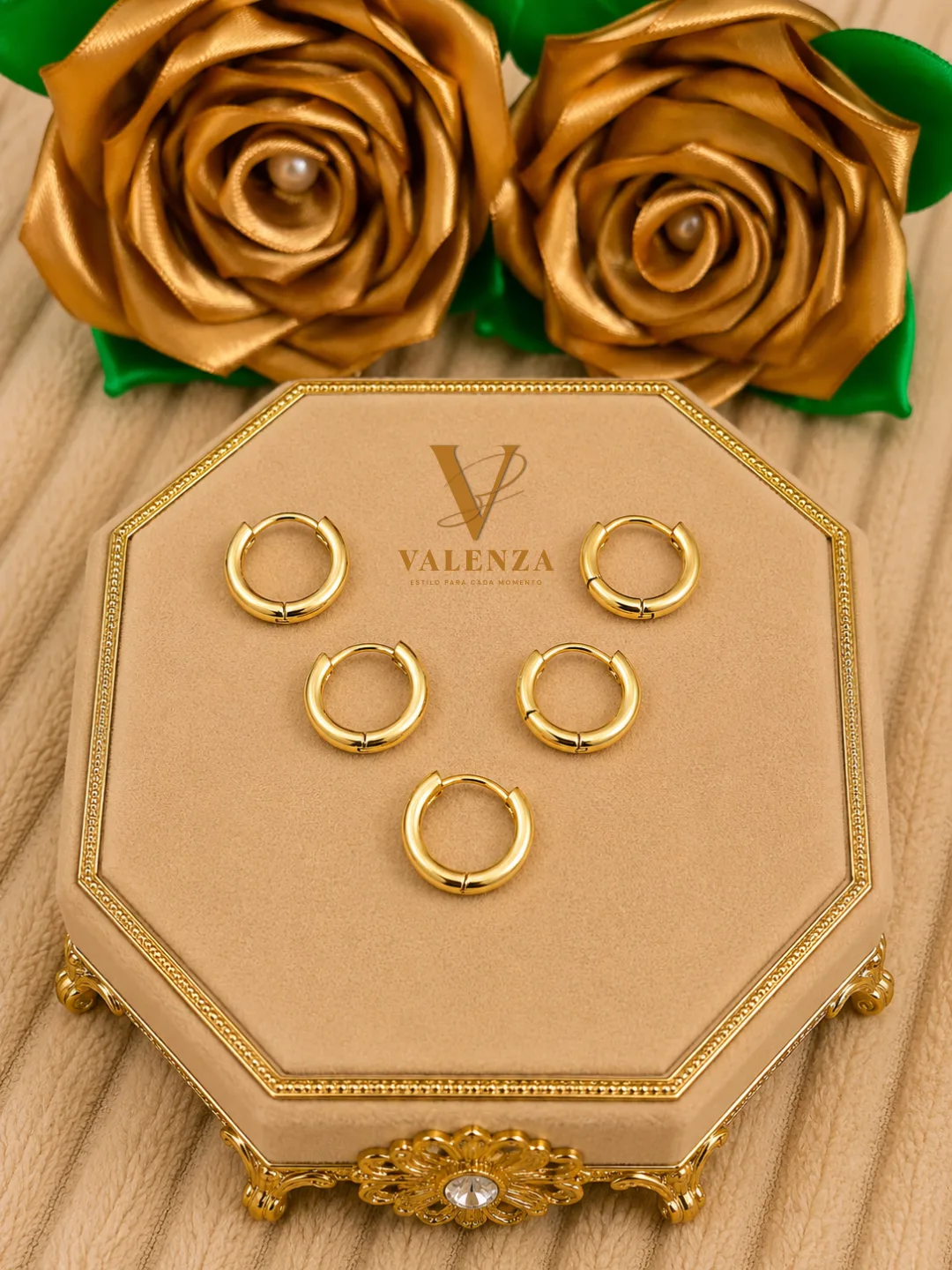 Argollas Aro Doradas imagen 1